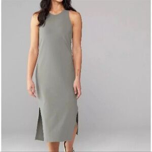 REI Co-op Olive Green Sleeveless Midi Dress Size Small